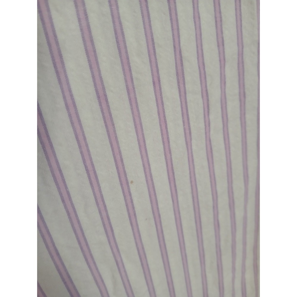 Petite Plume Nightgown Large French Ticking Cotton Sleep Caftan Pockets - Picture 14 of 14